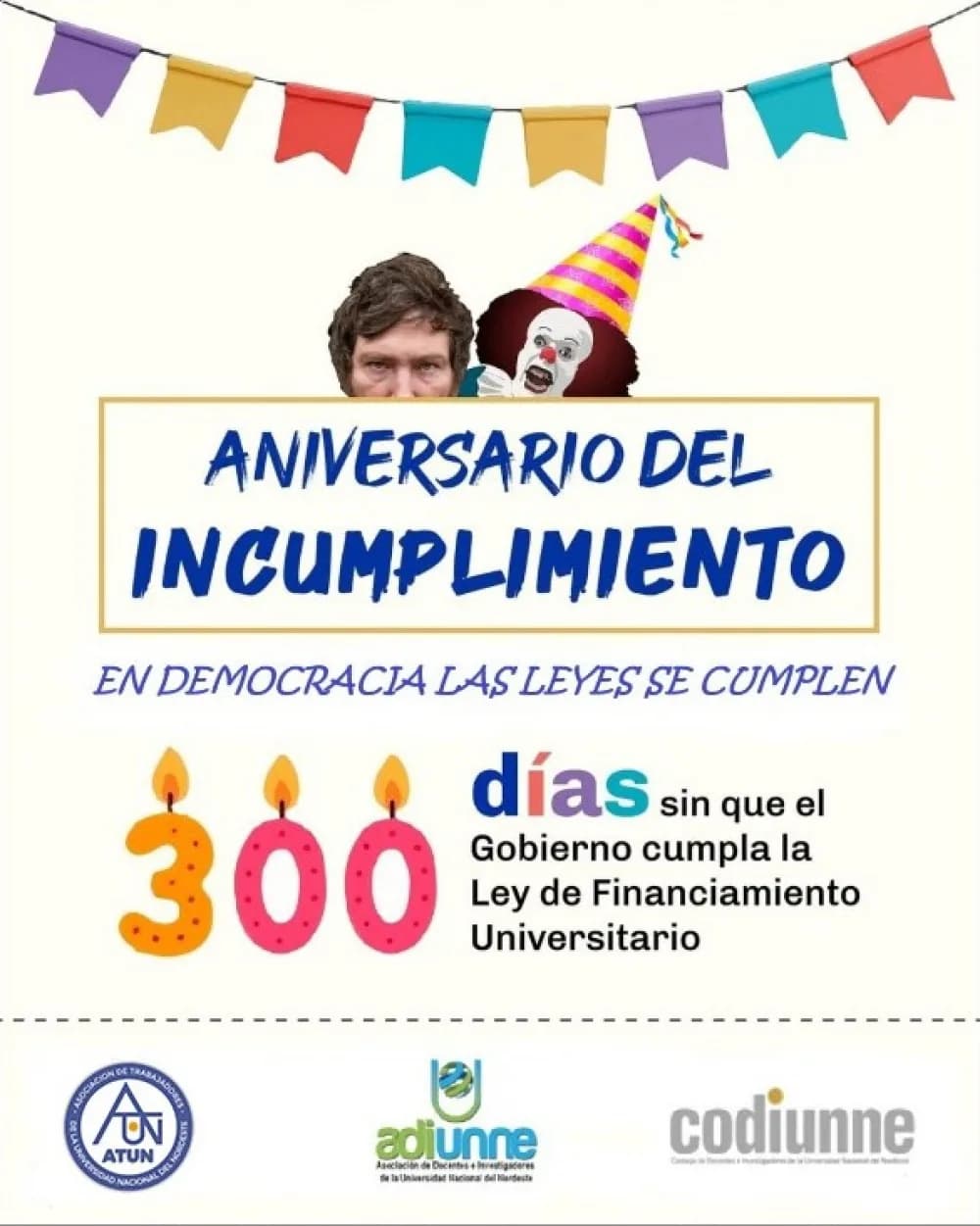 A 300 días la comunidad universitaria reclama la ley de Financiamiento