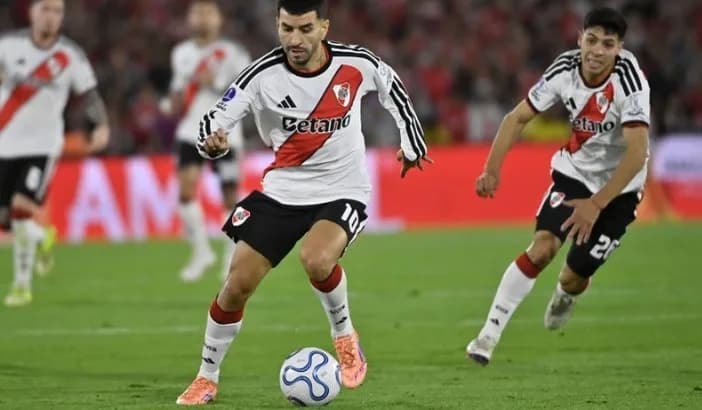 River no pasó del empate ante Independiente Santa Fe en la ida de los octavos de la Sudamericana