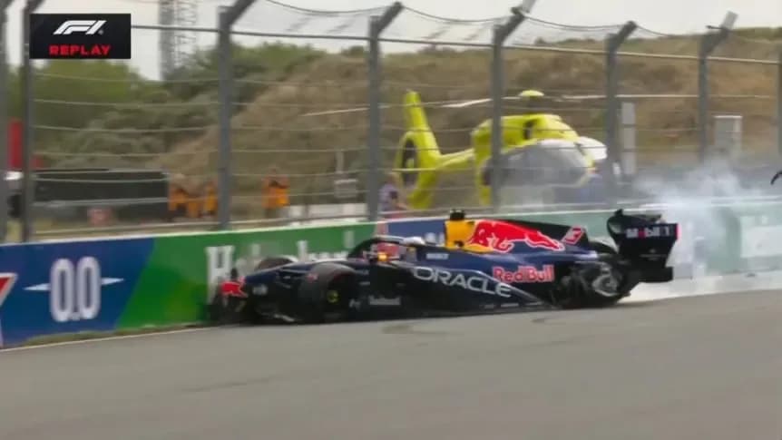 F1 | Así fueron el choque de Verstappen y la largada que penalizó a Colapinto en Países Bajos - TyC Sports