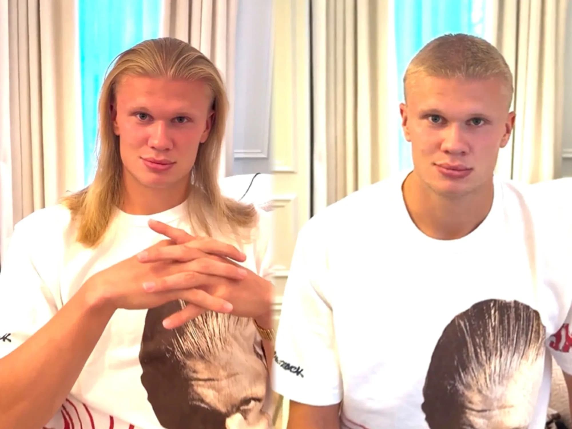 Portada de video: El radical cambio de look de Erling Haaland y la divertida reacción de Pep Guardiola al verlo