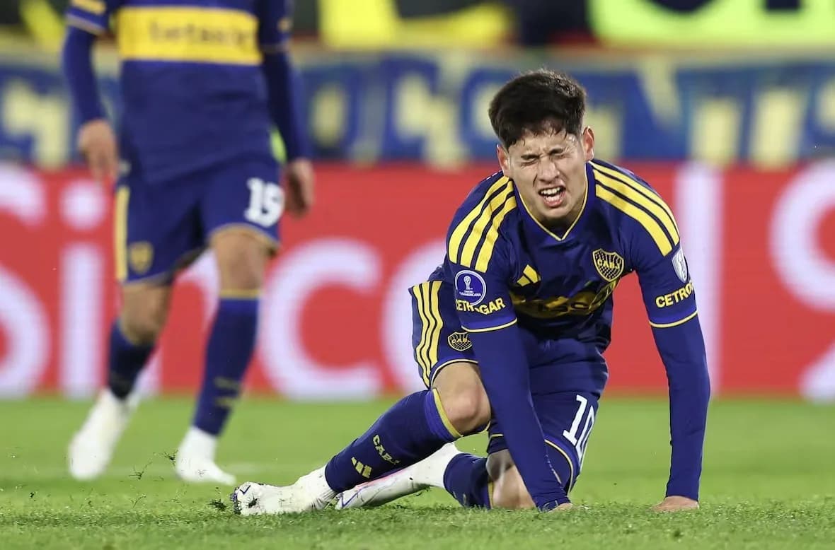 Dura noticia para Boca: Tomás Aranda se fracturó el peroné y deberá ser operado
