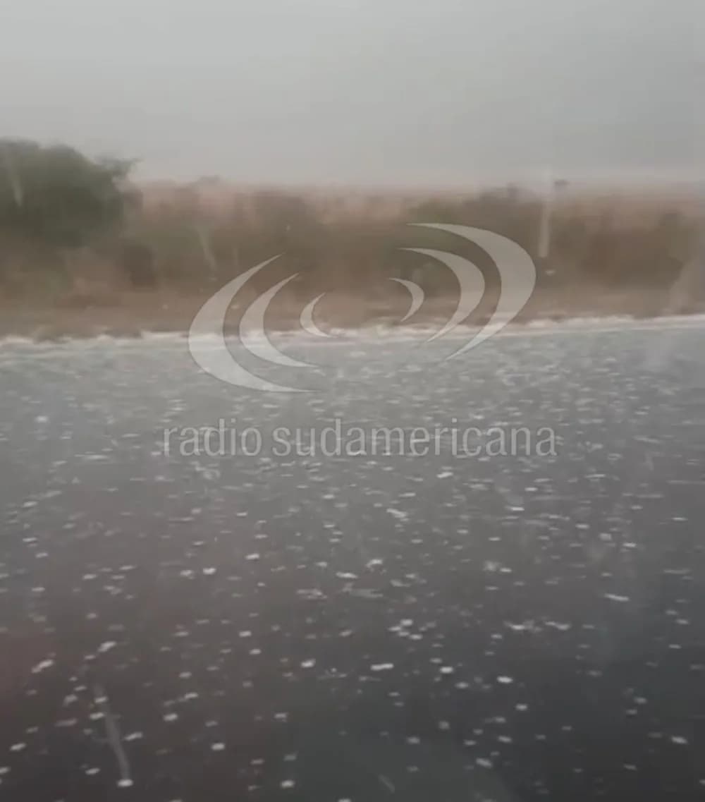 Se adelantó la Santa Rosa: así fue la intensa granizada en Curuzú Cuatiá