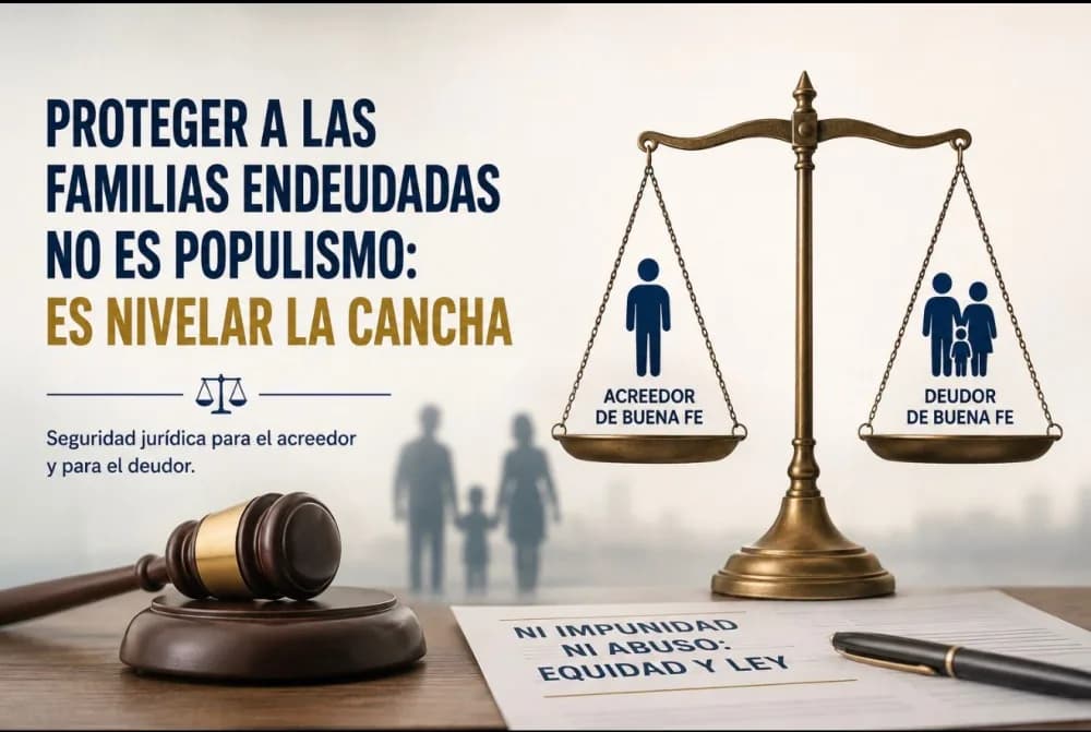 Proteger a las familias endeudadas no es populismo: es nivelar la cancha