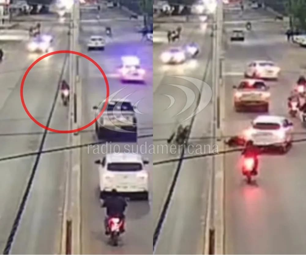 Video: así fue el momento en el que murió un motociclista en Chaco