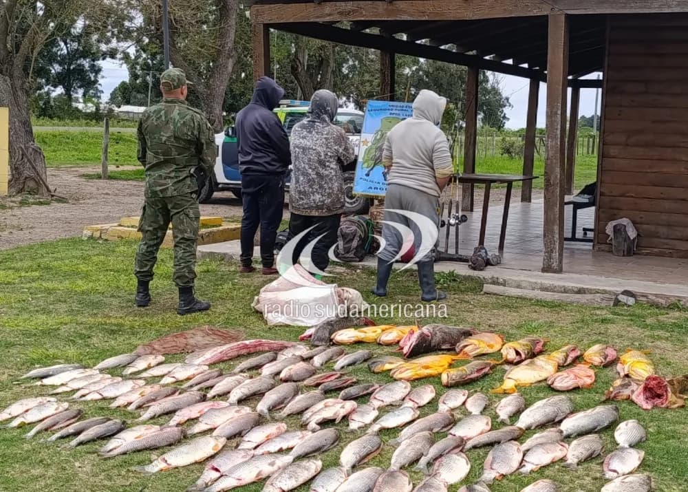 Pescadores detenidos con más de 90 ejemplares en plena veda