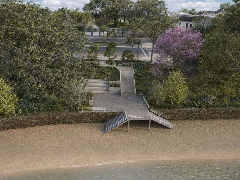 Tras la reconstrucción de la defensa costera, avanzan las obras en una playa