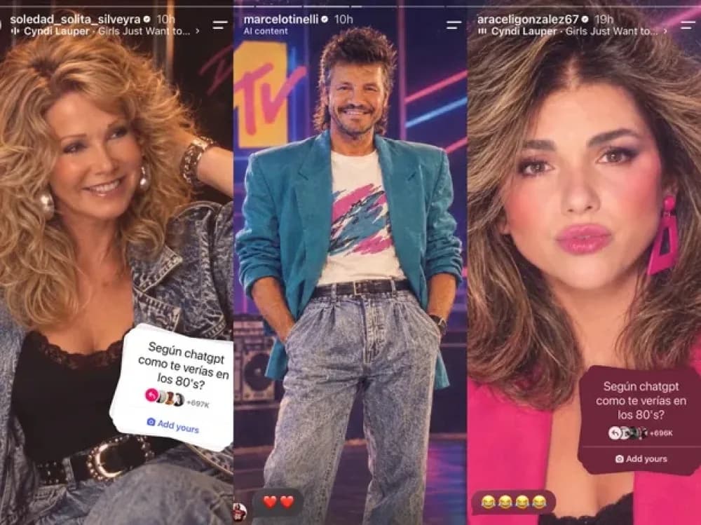 Mirá el paso a paso: cómo hacer el trend viral de los años 80 con IA