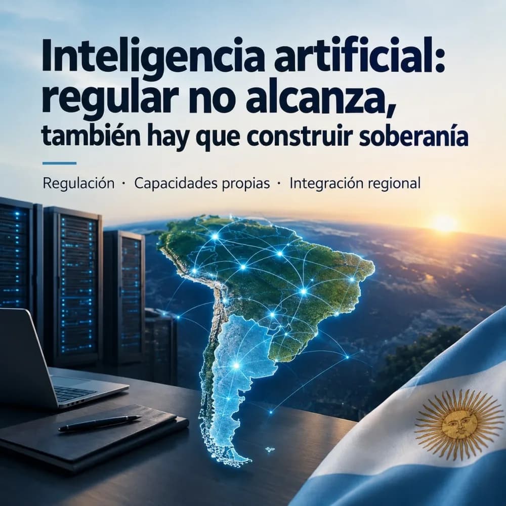Inteligencia artificial: regular no alcanza, también hay que construir soberanía