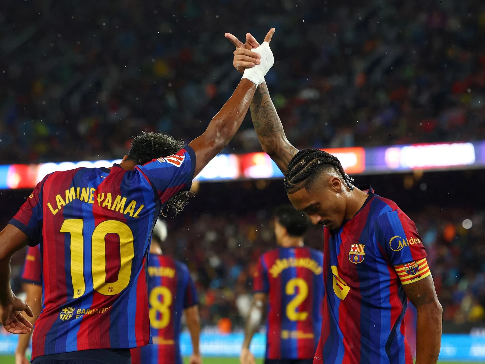 Show total del Barcelona: hat-trick de Raphinha y espectacular ¡7-2! contra el Racing de Santander