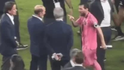 El enojo de Messi en medio de los festejos: dos fuertes cruces con el comisionado de la MLS - TyC Sports