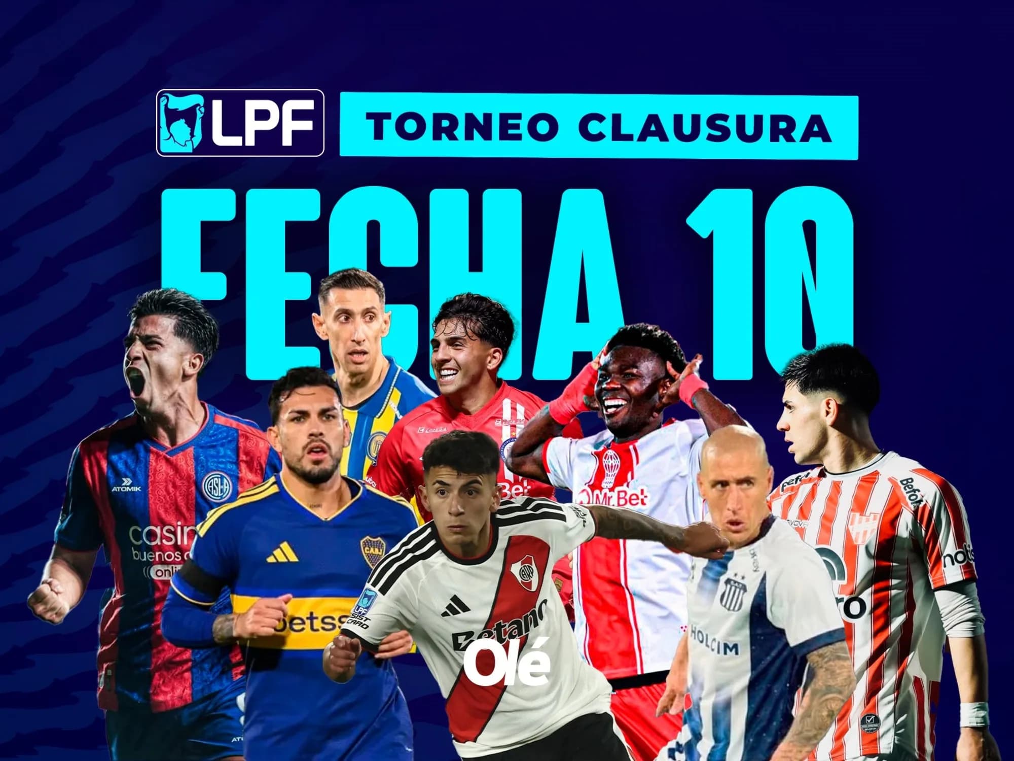 Fecha 10 del Clausura: horarios, días y TV de los 15 partidos