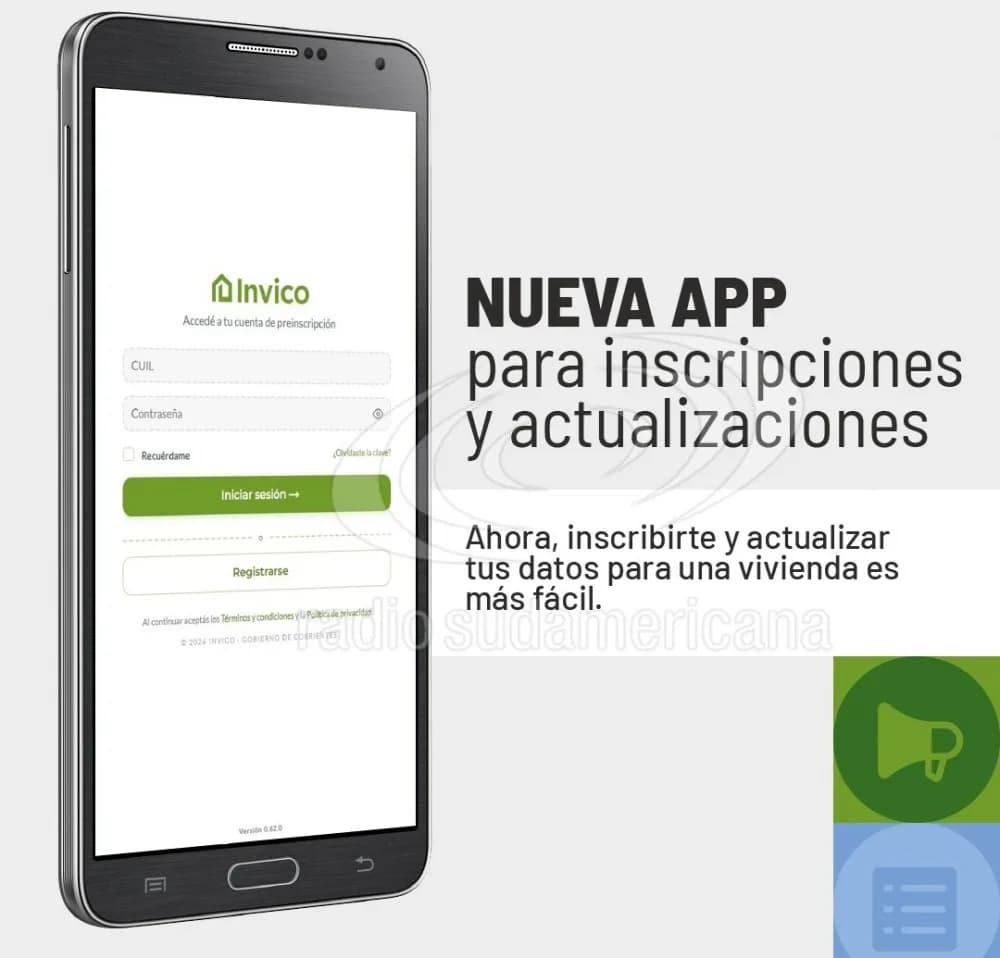 Invico: lanzan App para inscripción y actualización de datos 100% online