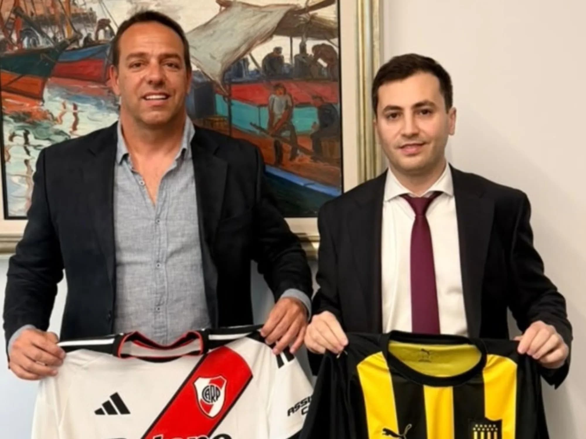 La reunión del presidente de River que generó una gran expectativa en Uruguay