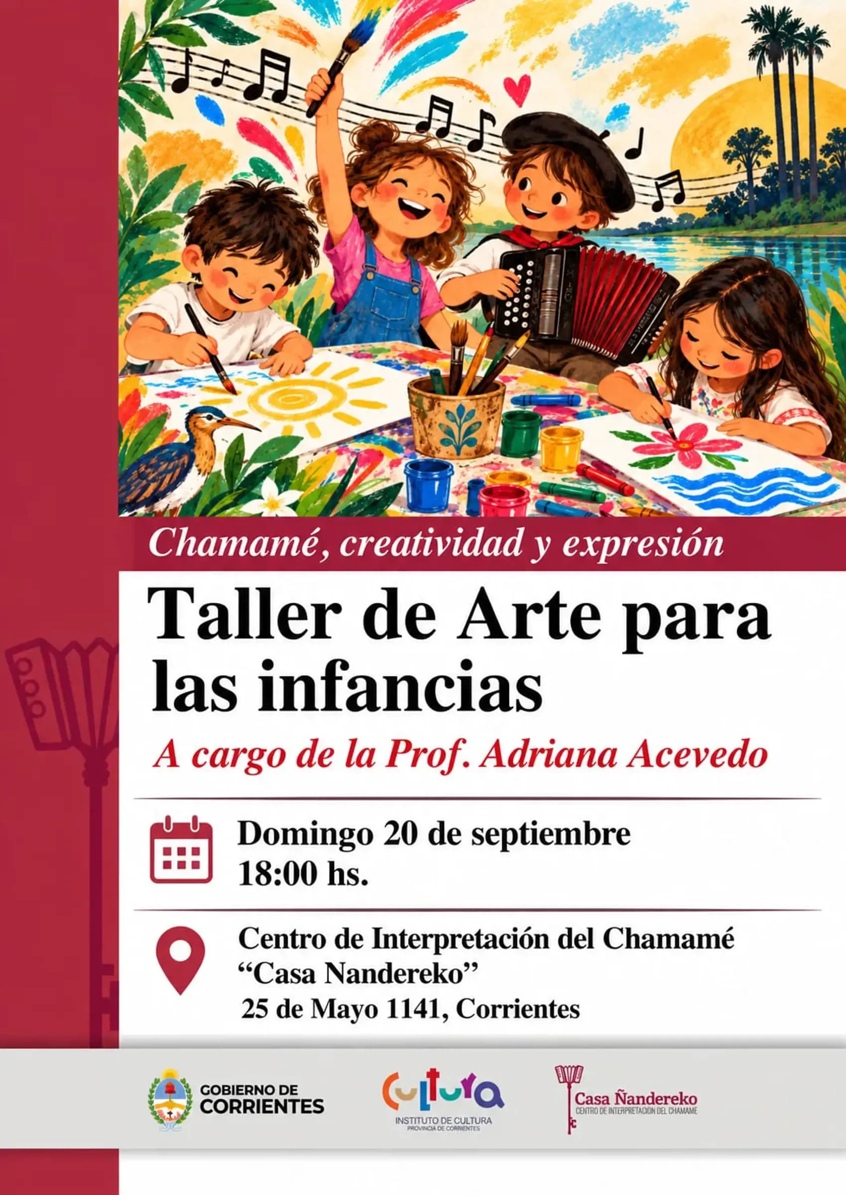 Arte, juego y chamamé: una propuesta para las infancias en Casa Ñandereko