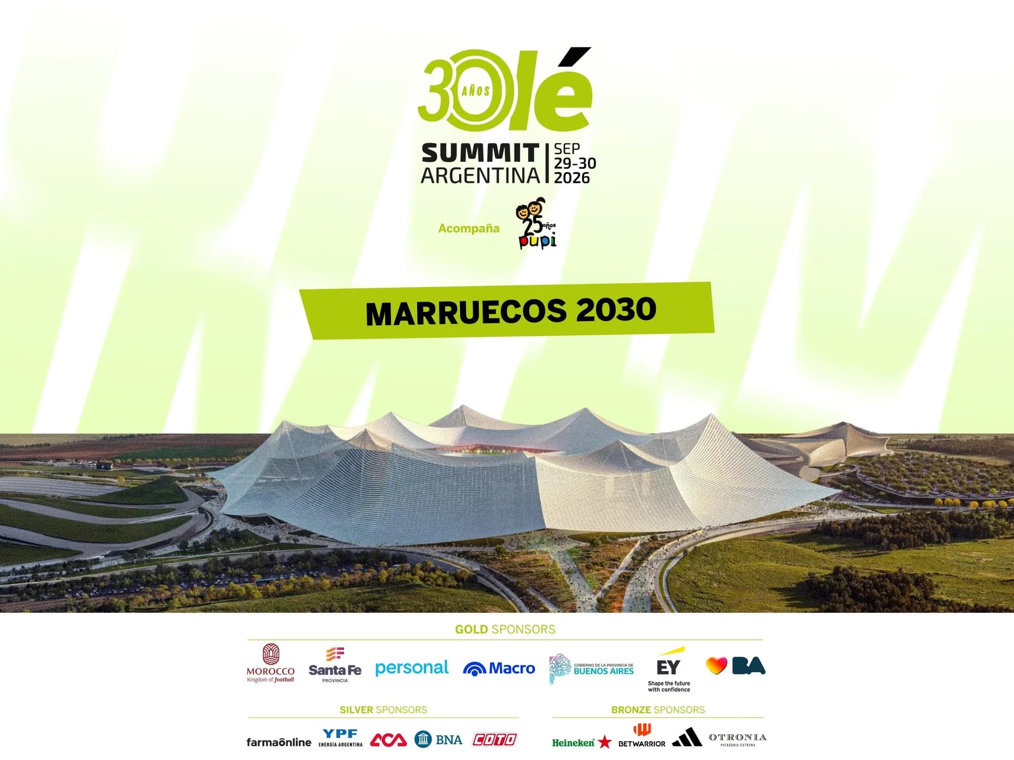 Marruecos en el Olé Summit 2026: proyecto 2030, estadios imponentes y un sueño Mundial