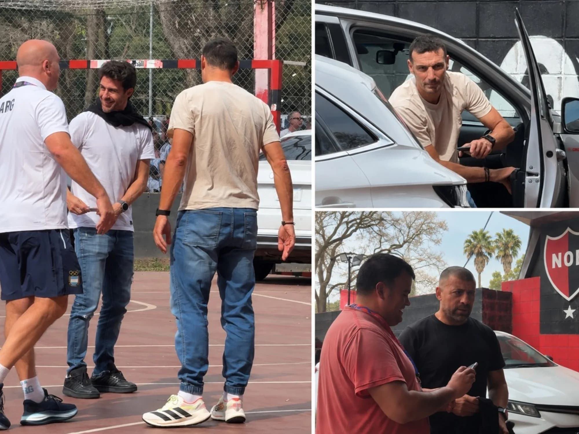 Lionel Scaloni y el CT de la Selección llegaron a Newell's para ver al Sub 19 en los Juegos Suramericanos