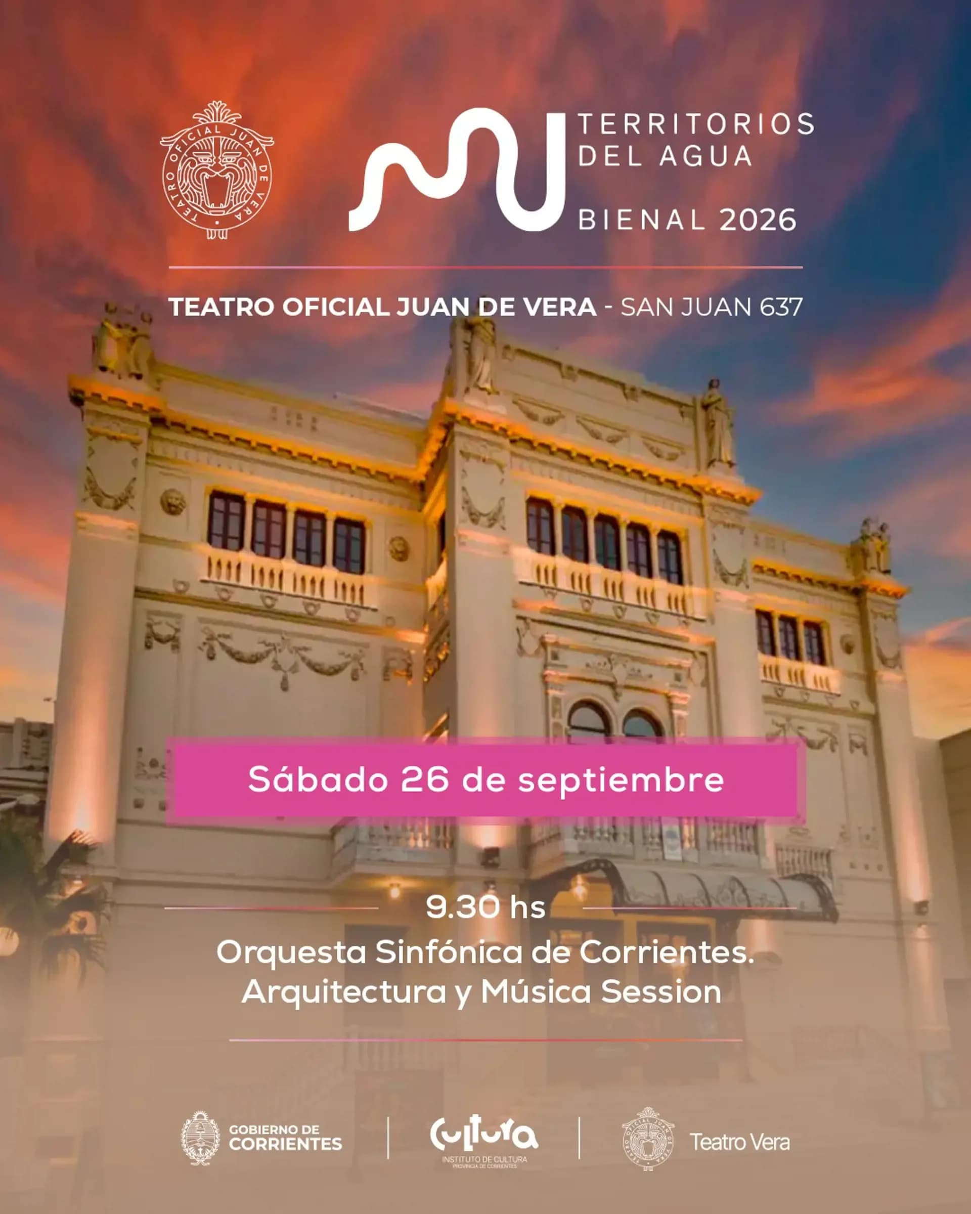 El Teatro Vera será el escenario de clausura de la II Bienal de Arquitectura, ciudad y territorio
