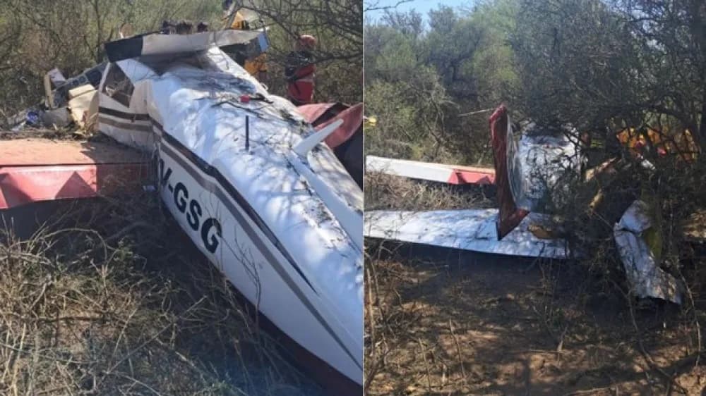 Córdoba: se estrelló una avioneta y hay cinco personas heridos