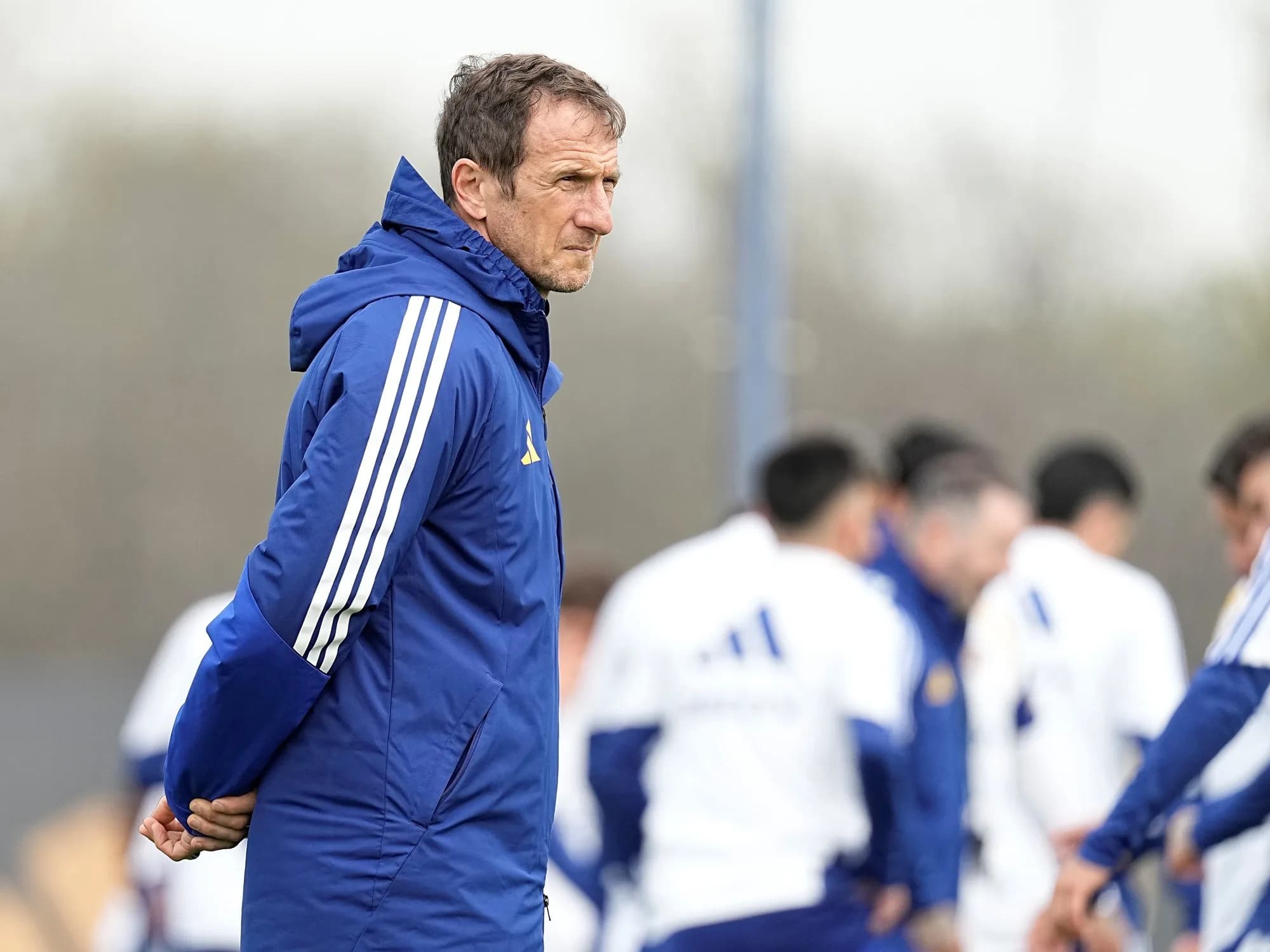 La baja imprevista que tuvo Arruabarrena en la práctica de Boca
