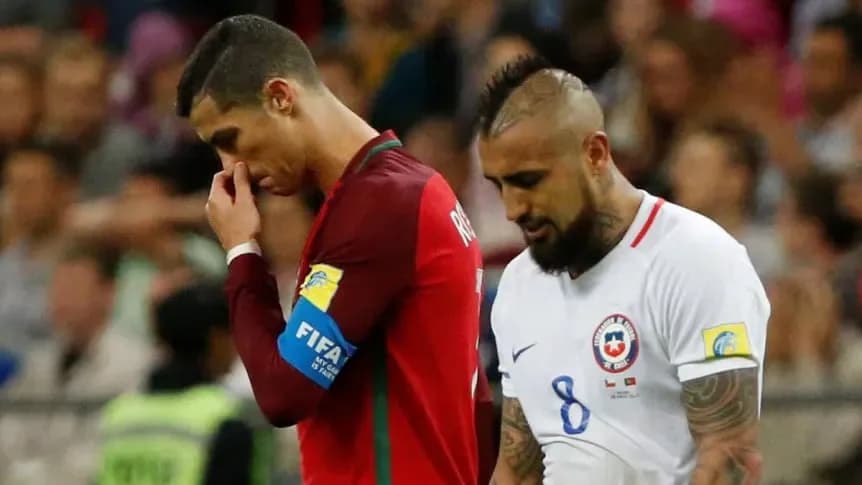 Arturo Vidal bancó a Cristiano Ronaldo tras su conflicto con Jorge Jesus y su salida de Portugal - TyC Sports