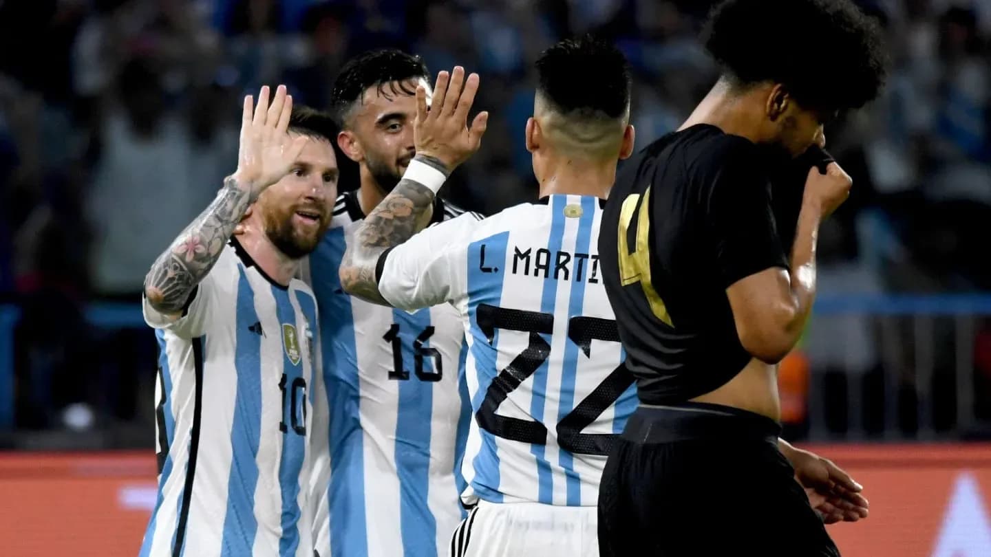 El otro 7-0: la Selección igualó la máxima goleada del ciclo Scaloni - TyC Sports