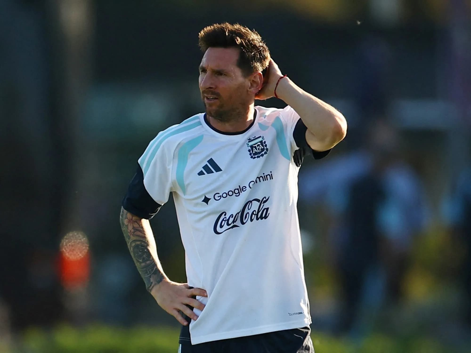 El domingo de Messi: entrenamiento en el predio y un asado con invitado especial