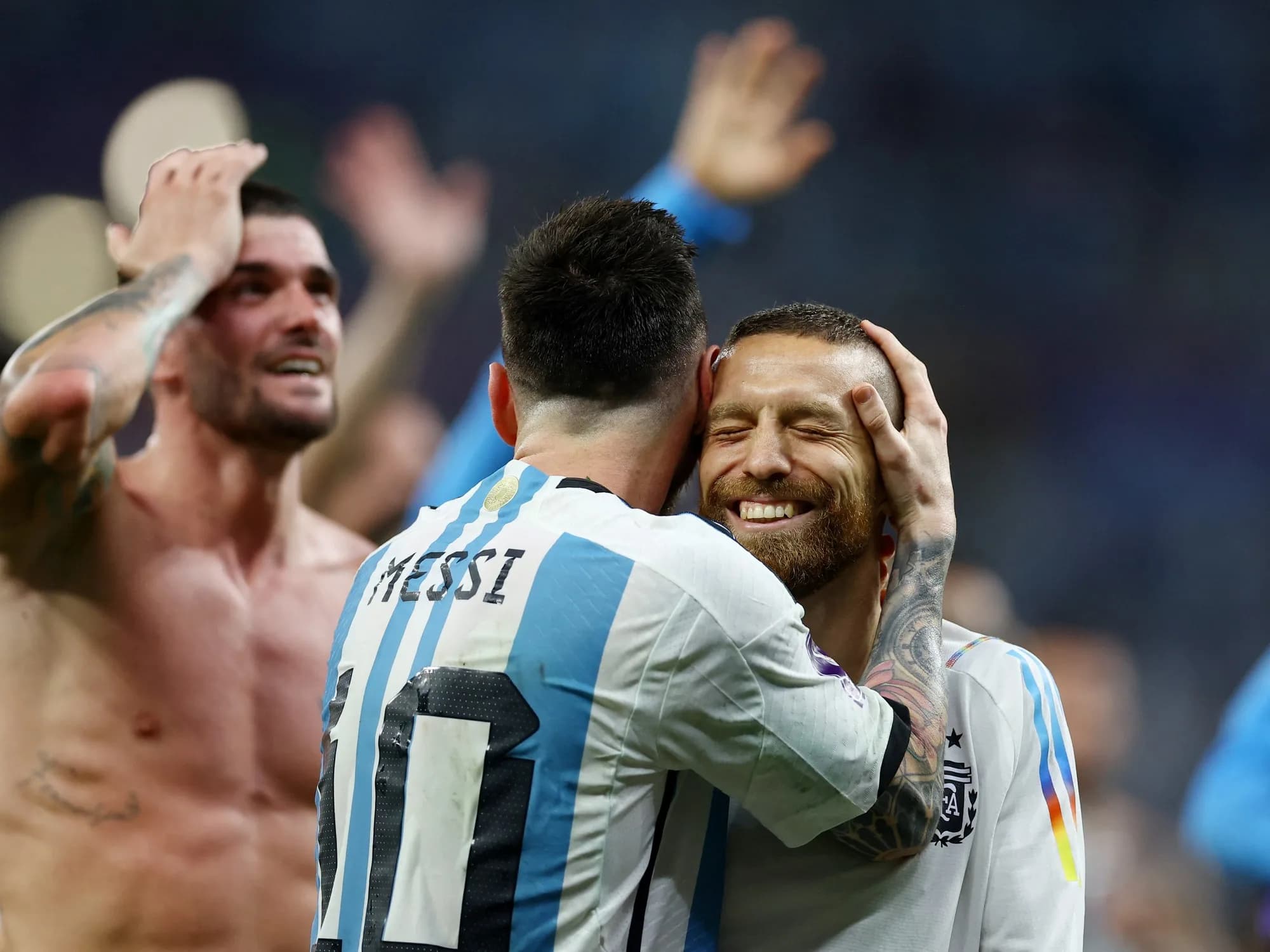 El llamativo rol del Papu Gómez durante la despedida de Lionel Messi de la Selección Argentina