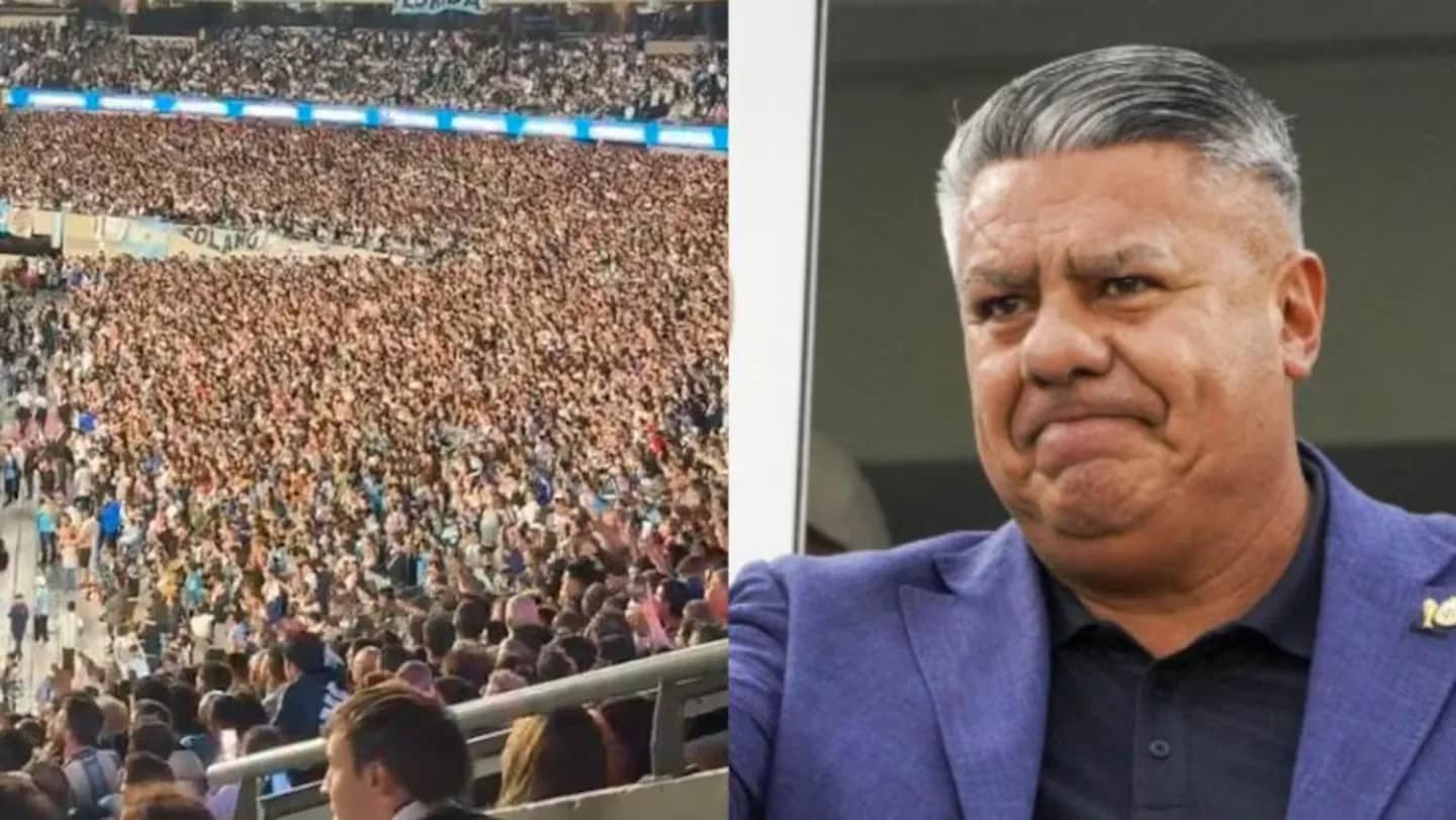 «‘Chiqui’ Tapia Botón»: los cánticos contra el presidente de la AFA en la despedida de Messi