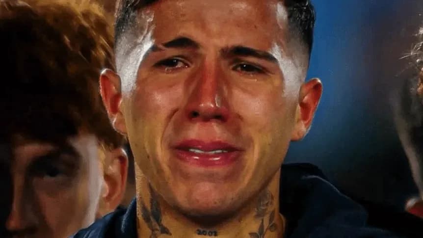 El desconsuelo de Enzo Fernández en el discurso de despedida de Messi - TyC Sports