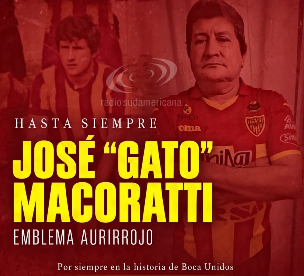 Murió José Gato Macoratti, histórico goleador de Boca Unidos