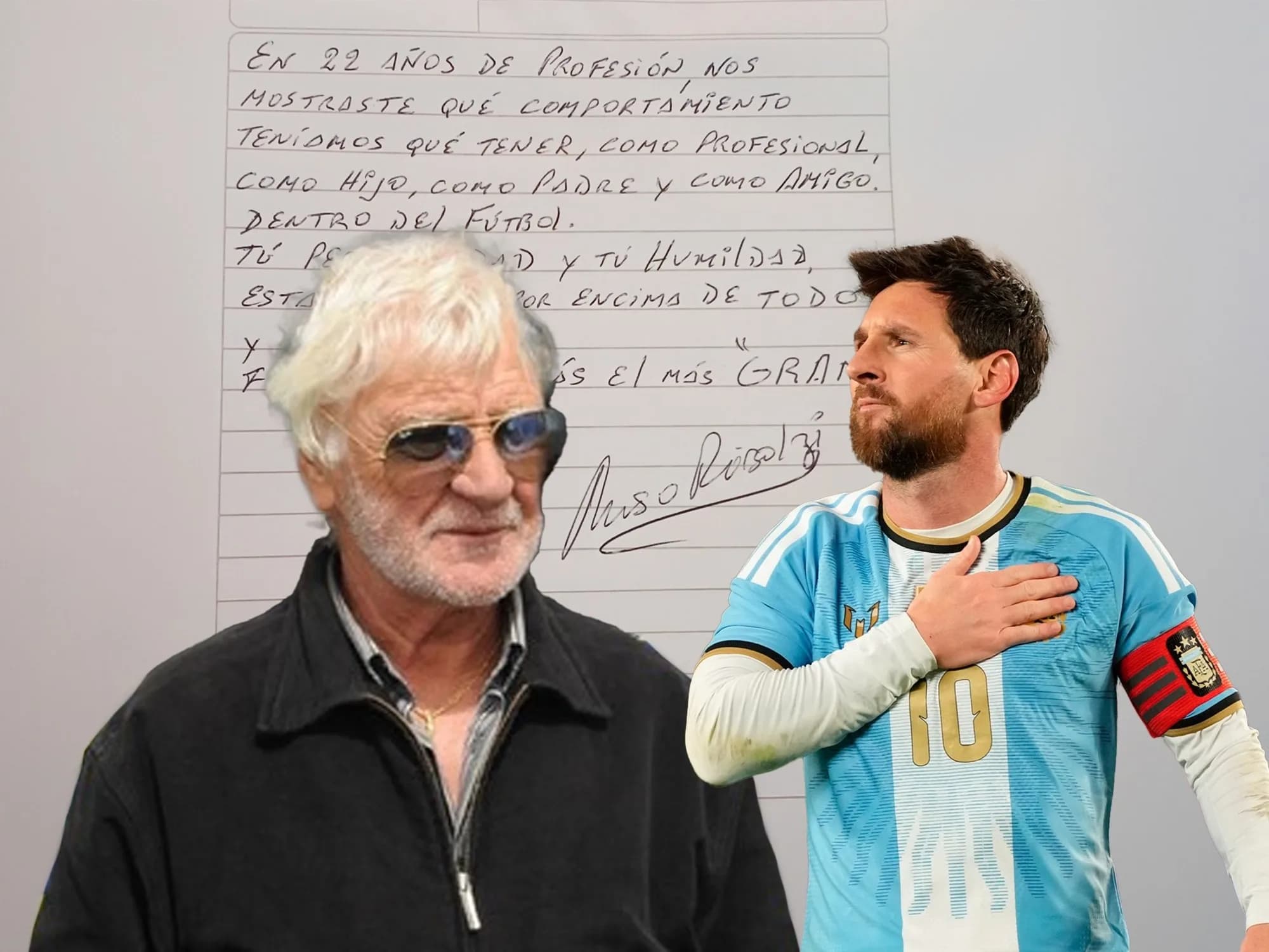 Las emotivas palabras de puño y letra que un histórico de Boca le dedicó a Leo Messi