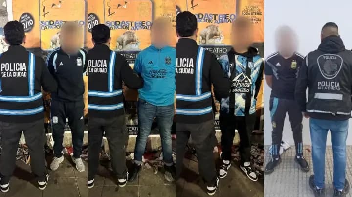 Fueron a la despedida de Messi y los detuvieron: uno estaba prófugo por robo y el otro por drogas