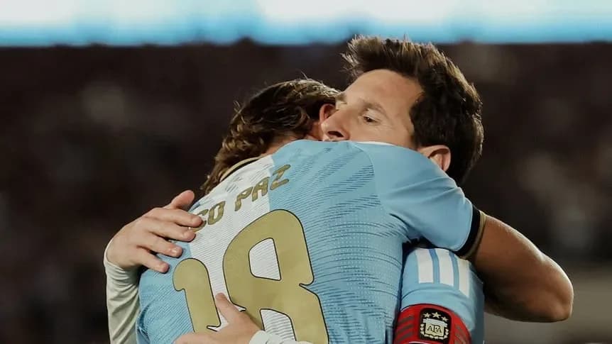 El gesto de Nico Paz en redes sociales luego de la despedida de Messi - TyC Sports