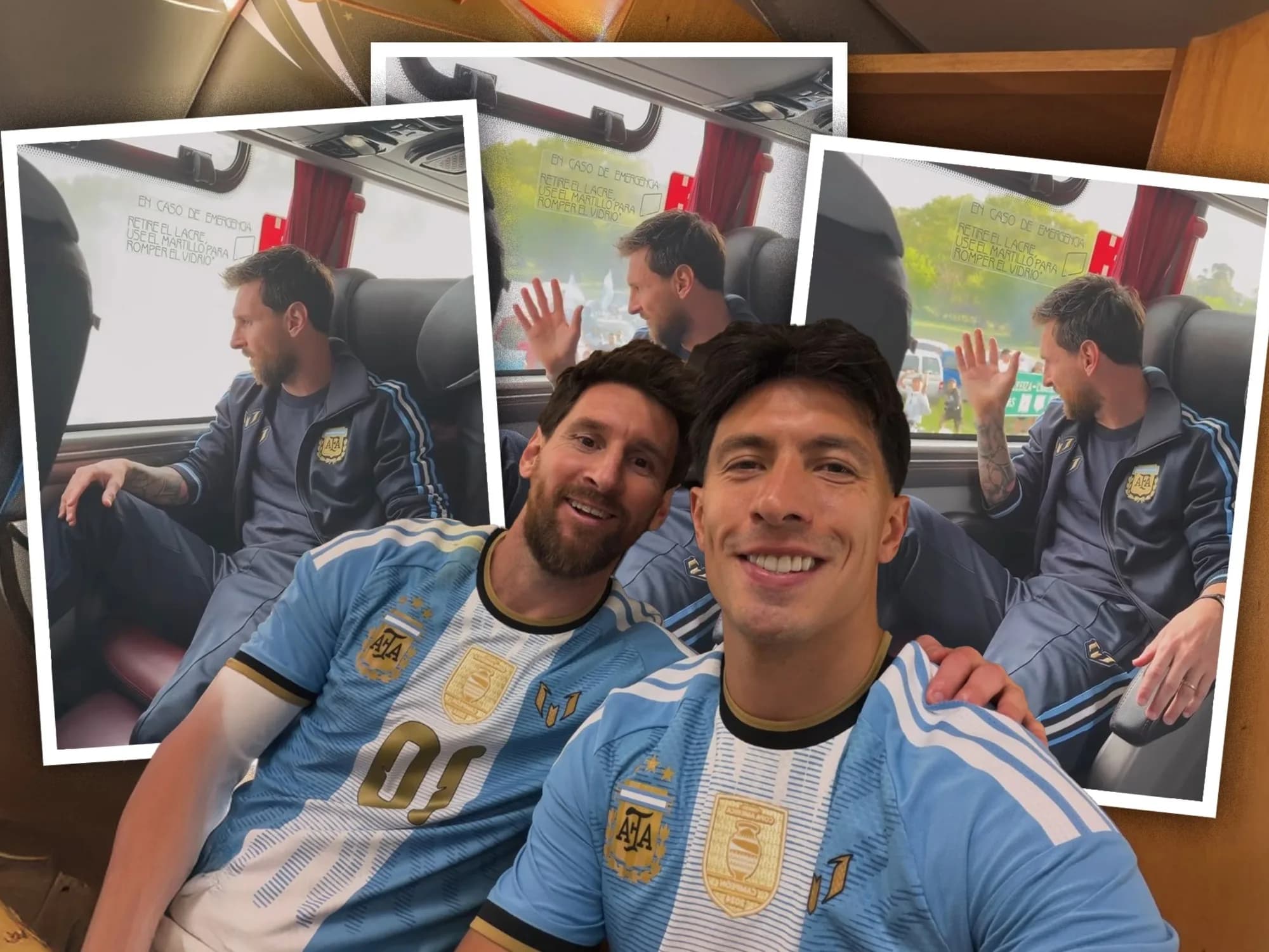 El conmovedor momento de Messi que captó Lisandro Martínez