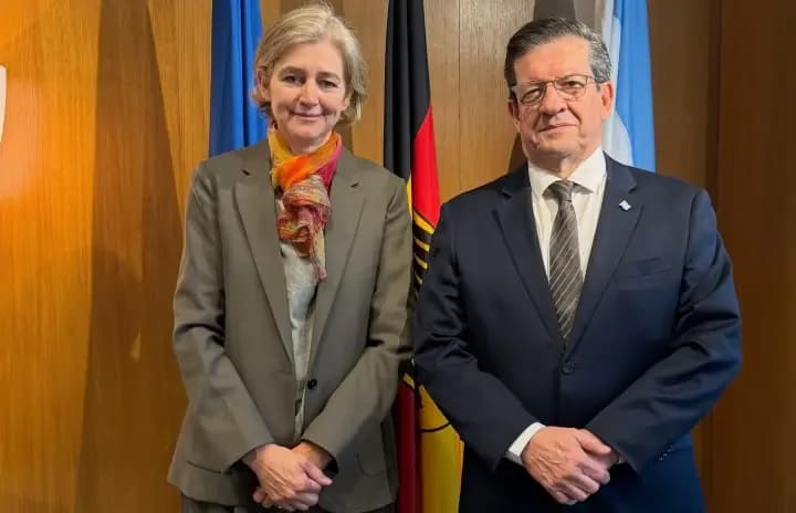 Braillard Poccard se reunió con la embajadora de Alemania