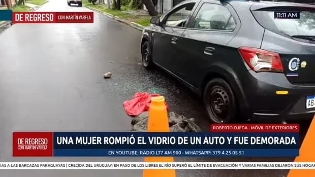 Una mujer rompió el vidrio de un auto para robar y fue demorada a metros de un destacamento policial