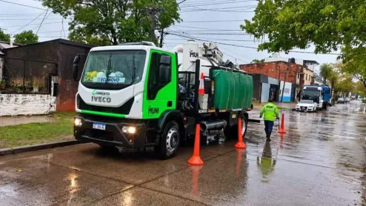 Cayeron menos de 20 milímetros en la ciudad y continúan los trabajos preventivos
