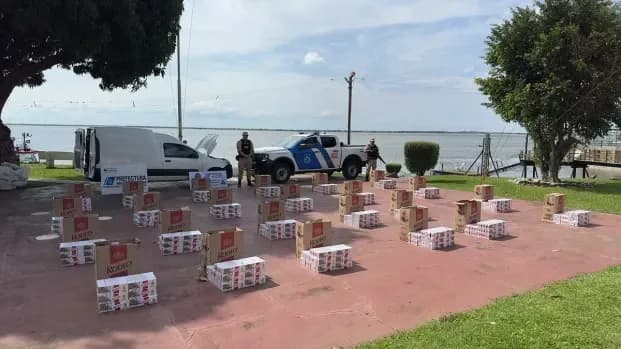Corrientes: Prefectura secuestró 12.000 paquetes de cigarrillos de contrabando en la Ruta 12