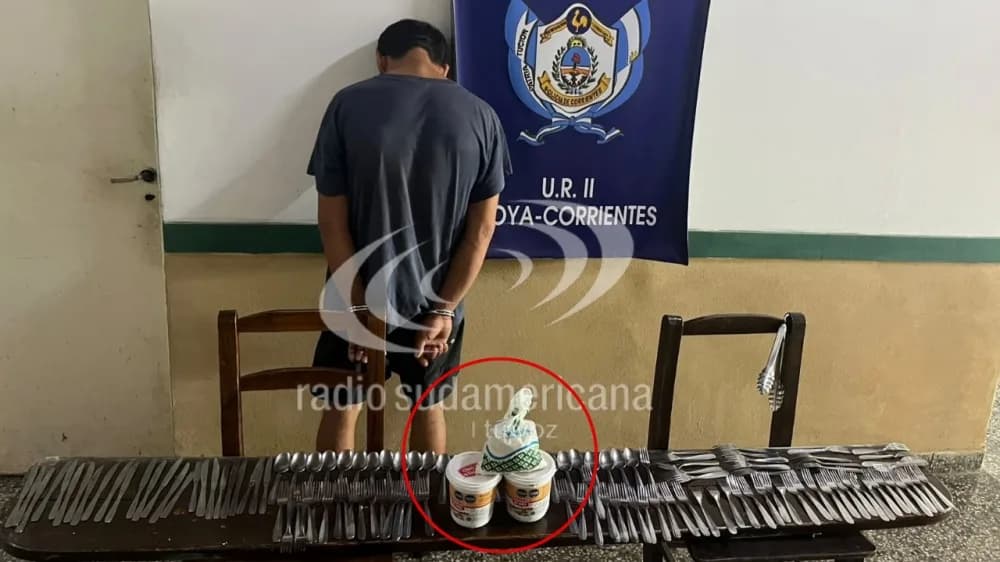 Fue detenido tras robar dos potes de dulce de leche de una escuela