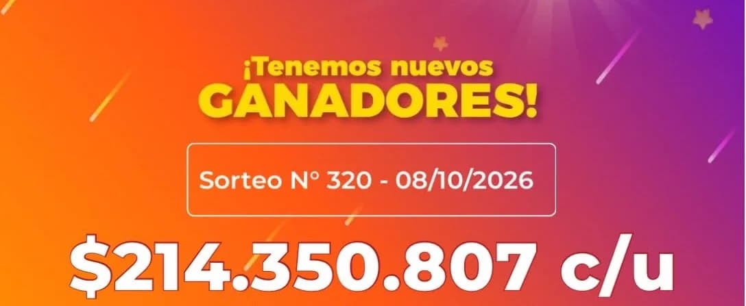 Poceada Correntina: tres apostadores ganaron más de $214 millones cada uno