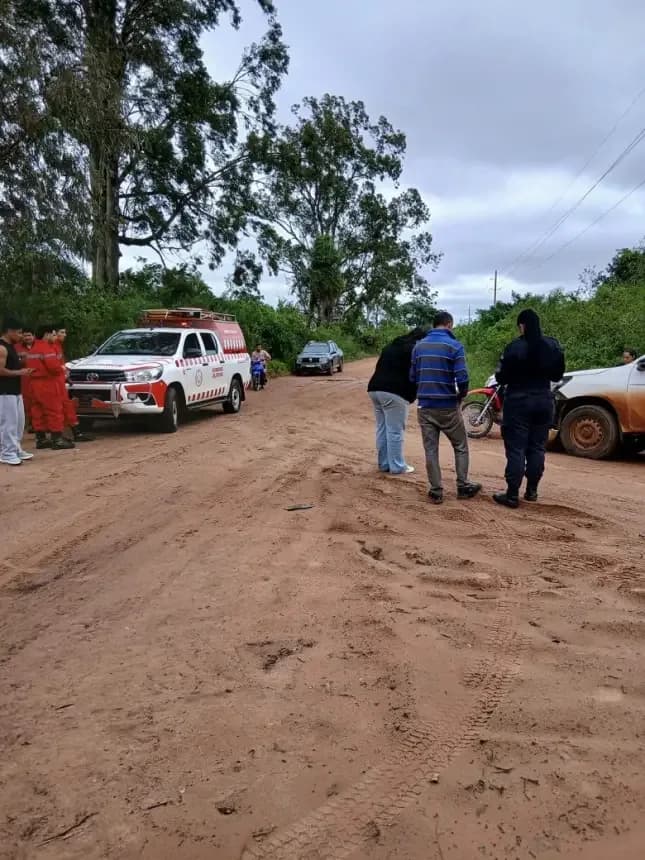 Grave choque en Ruta 6: una mujer fue derivada a Saladas tras colisionar con una camioneta