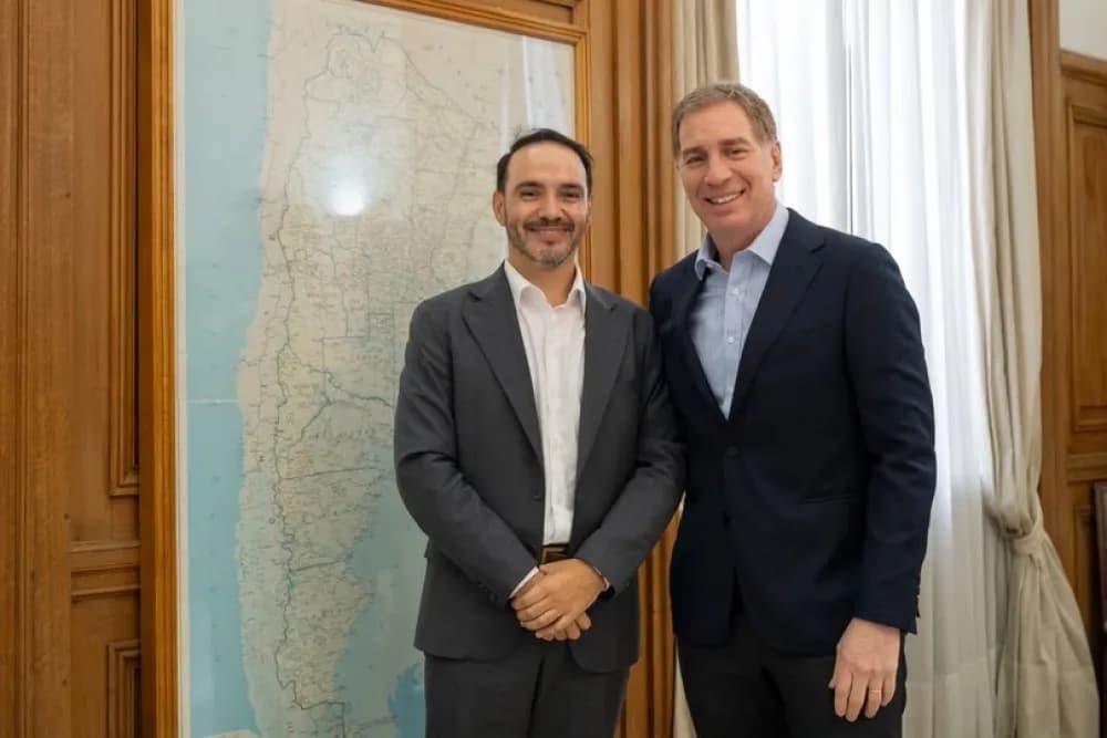 En Casa Rosada: Juan Pablo Valdés fue recibido por Diego Santilli