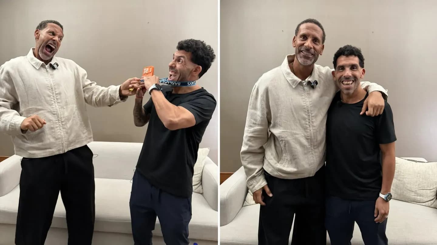 El curioso reencuentro de Tevez con una vieja estrella de Manchester: "¿Viene a la Bombonera?" - TyC Sports