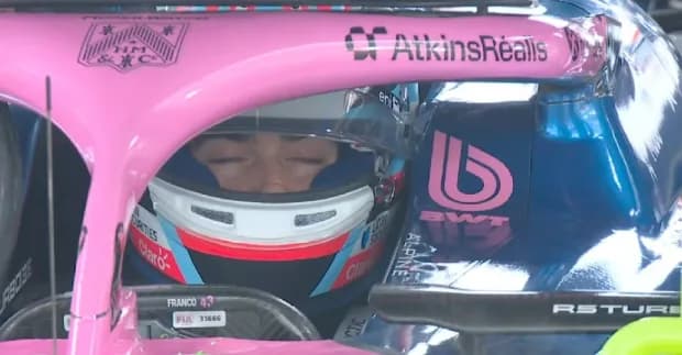 Por un problema en su auto, Franco Colapinto abandonó en el inicio de la carrera Sprint del GP de Singapur