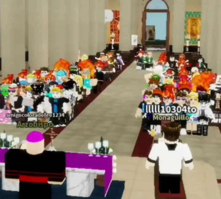 Celebraron una misa virtual dentro de Roblox