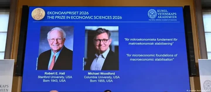 Nobel de Economía para estadounidenses Hall y Woodford