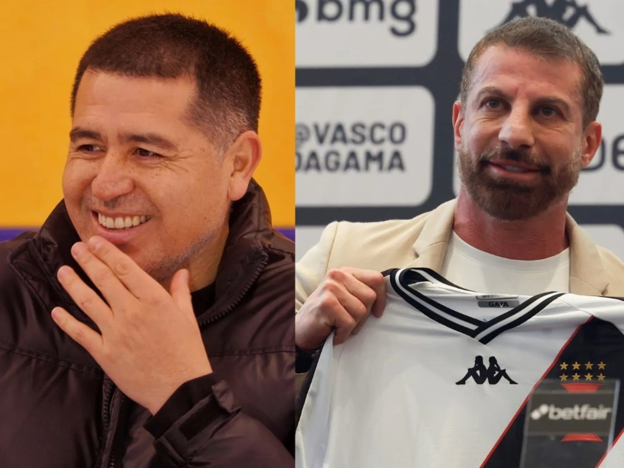 Son ídolos y se enfrentarán como presidentes: el condimento que tendrá la semi entre Boca y Vasco da Gama
