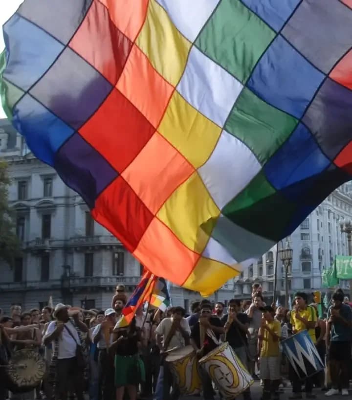 Suspendieron por lluvia la marcha de pueblos originarios por Cristina Kirchner
