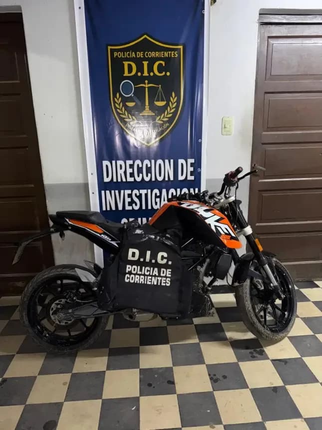 Recuperaron una moto de alta cilindrada que había sido robada