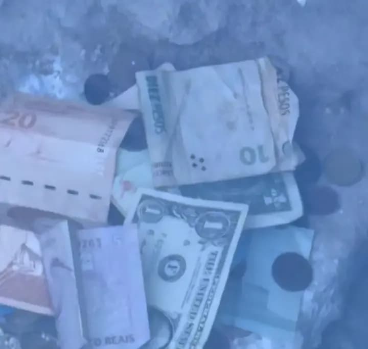 Un argentino dejó un billete de 10 pesos entre divisas extranjeras en Madrid